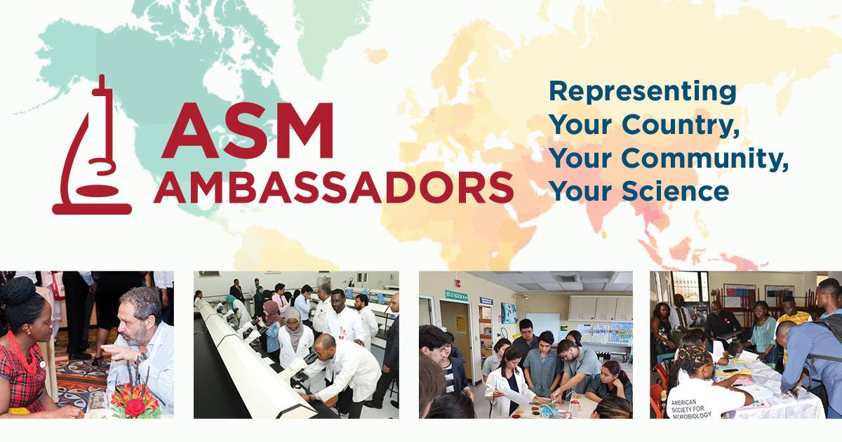 ASM Young Ambassador, Representing your country, your community, your science